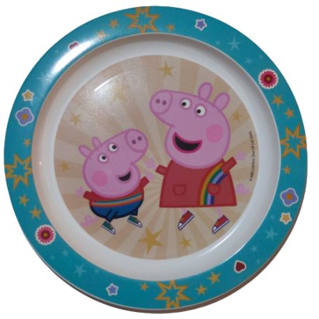 Peppa malac mikrozható lapos tányér