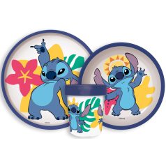   Disney Lilo és Stitch Palms csúszásmentes étkészlet, micro műanyag