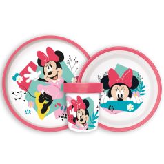   Disney Minnie Being More csúszásmentes étkészlet, micro műanyag szett