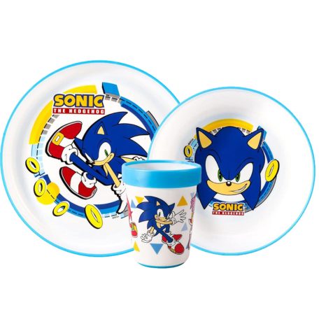 Sonic a sündisznó csúszásmentes, micro műanyag szett